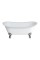 Batello Bath with Chrome claw legs