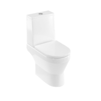 Monobloka tualete pods Curve2 bez apmales ar atvērtu atzveltni un sedeklis ar lēnās aizvēršanas mehānismu