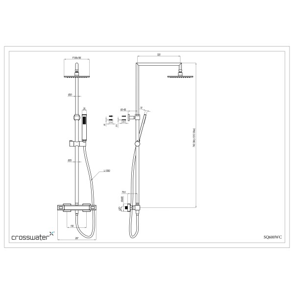 Atoll Multifunction Thermostatic Shower Kit