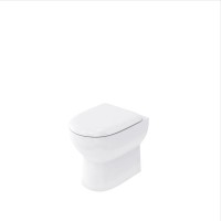 Compact back to wall pan with soft close seat