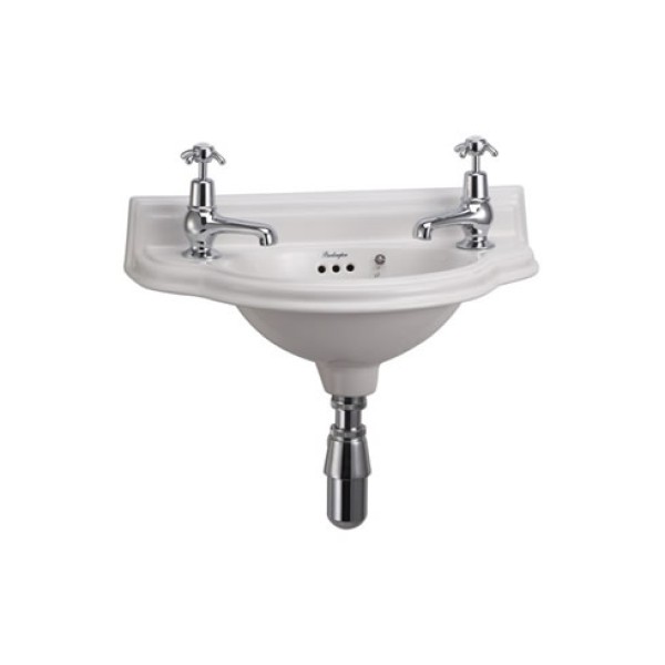 Small 505mm Curved Front Cloakroom Basin