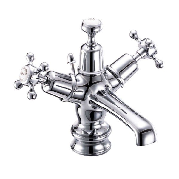 Claremont Basin Mixer with Pop-up Waste, Chrome