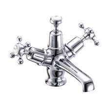 Claremont Basin Mixer with Click-Clack Waste, Chrome