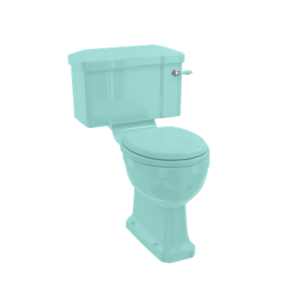Ekskluzīvs monobloka tualetes pods ar 520mm cisternu ar keramikas rokturi un sēdeklis ar lēnās aizvēršanas mehānismu