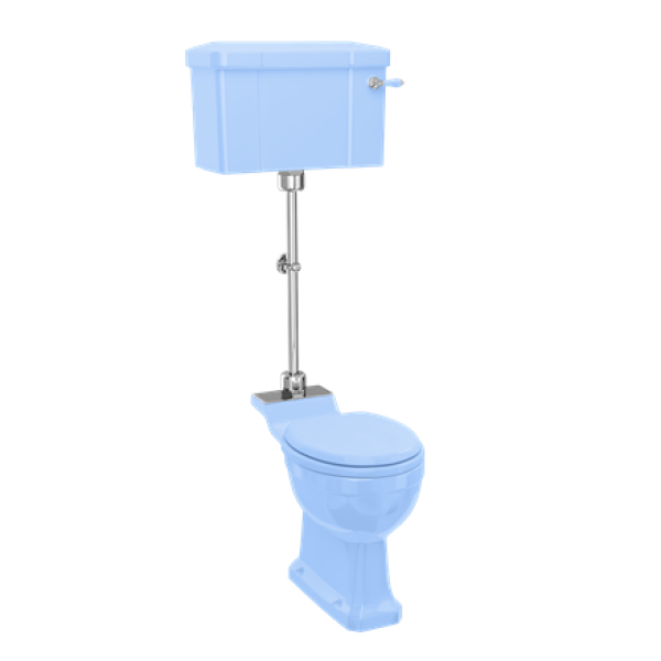 Ekskluzīvs vidēja līmeņa tualetes pods ar 520mm cisternu keramikas rokturi un sēdeklis ar lēnās aizvēršanas mehānismu