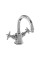 Arcade Dual Lever Basin Mixer without Pop-up Waste with Crosshead handle (pair) 59mm, Chrome