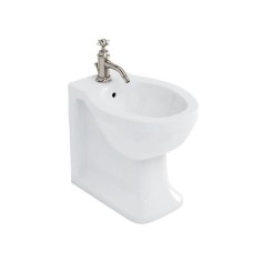 Arcade back-to-wall bidet with overflow & one tap hole