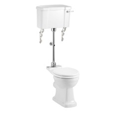 Rimless Medium Level WC with 440 Lever Cistern 