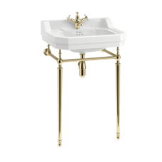 Edwardian 560mm Basin with Gold Basin Stand