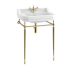 Edwardian 610mm Basin with Gold Basin Stand