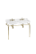 Edwardian 1200mm Double Basin with Gold Washstand