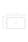 1200mm Mirror without LED - Matt White
