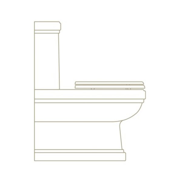 Monobloka pie sienas stiprināms tualetes pods Riviera ar cisternu un sedeklis ar lēnās aizvēršanas mehānismu - balts
