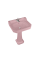 Bespoke Confetti Pink Edwardian 610mm Basin with Standard Pedestal