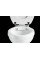 Monobloka tualetes pods bez apmales ar 520mm cisternu ar keramikas rokturi 