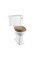 Monobloka tualetes pods bez apmales ar 440mm cisternu ar keramikas rokturi  