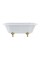 Windsor 170cm Double Ended Bath with Luxury Feet (traditional leg set in gold)