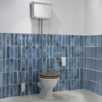 Augsta līmeņa tualetes pods bez apmales ar 510mm cisternu Guild (poda vāks nav iekļauts komplektā)
