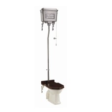 Standard High Level WC with Dual Flush Aluminium Cistern (seat not included)