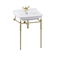 Guild 620 Basin & Washstand & Traditional bottle trap & Guild Basin Mono & Click Clack basin waste (gold)