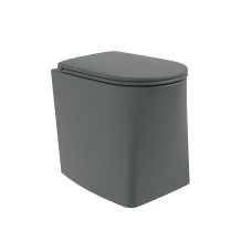 The Arbor Back to Wall Toilet Rimless & Soft Close Toilet Seat - Grey Matt 