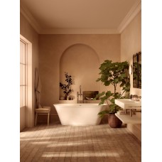 The Asher Freestanding Bath Integrated Overflow 1700 White Matt