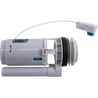 Skalošanas vārsts ar vadības kabeli F6CC modelim (izņemot sviru un ieplūdes vārstu)