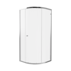 Hoxton 6 kvadranta dušas kabīne ar vienām durvīm, hromēta apdare