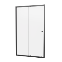 Hoxton 6 bīdāmās durvis (vienas durvis), matēti melnas