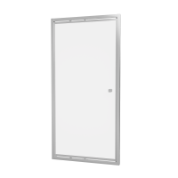 Hoxton 6 salokāmās durvis, hromētas