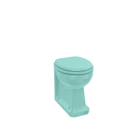 Pēc pasūtījuma izgatavots «Cosmic Green» krāsā pie sienas stiprināms tualetes pods