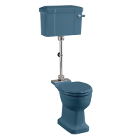 Pēc pasūtījuma izgatavots "Alaska Blue" standarta vidēja līmeņa tualetes pods ar 520 mm sviras tipa cisternu