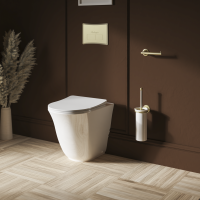 Strand Piestiprināms pie sienas bezmalas WC pods (ar sēdekli)