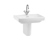 Riviera 650 mm kvadrātveida izlietne ar puspjedestālu Riviera