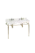Edwardian 1200 mm dubultā izlietne ar zelta statīvu