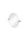 Ovāls spogulis 400 x 500 x 5mm ar 1909 stiprinājumu