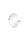 Ovāls spogulis 400 x 500 x 5mm ar 1909 stiprinājumu