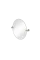 Ovāls spogulis 400 x 500 x 5mm ar 1909 stiprinājumu