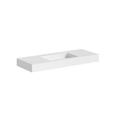 Cheney teksturēta darba virsma ar integrētu izlietni 1210x460x110 mm, matēti balta